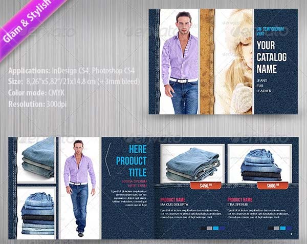 Printable Fashion Product Catalog Download