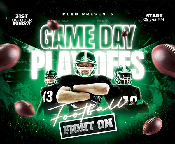 Printable Football Flyer Templates