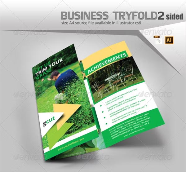 Printable Gardening Brochure Design