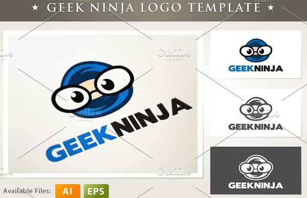 Printable Geek Ninja Logo Template