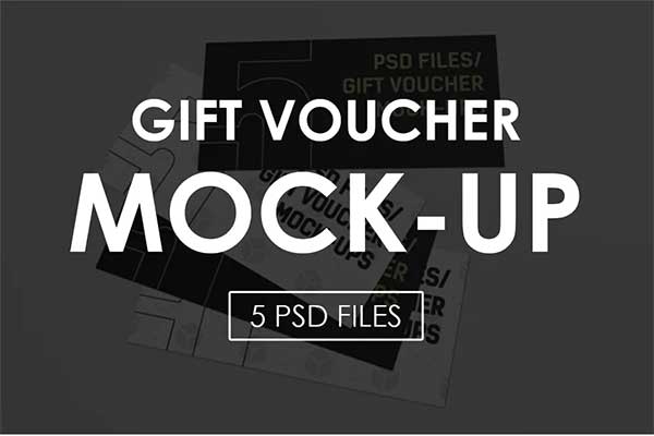 Printable Gift Voucher Muck-Ups
