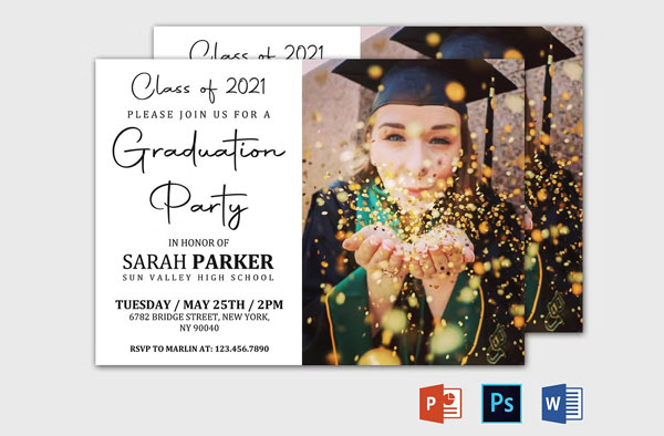 Printable Graduation Announcement Template