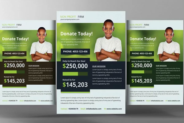 Printable Kids Charity Flyer Template