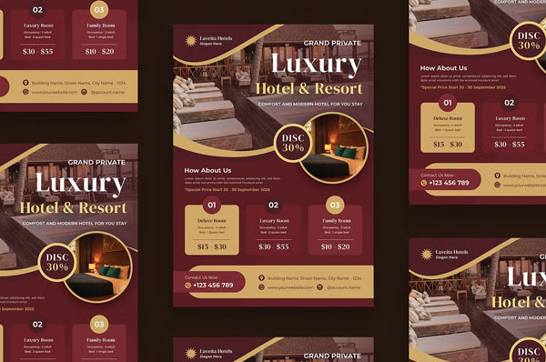 Printable Luxury Flyer Template PDF