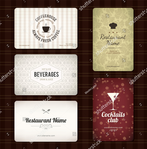 Printable Restaurant Business Card
