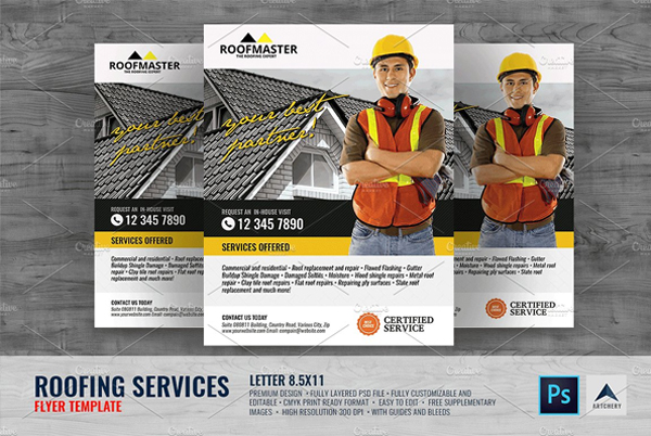 Printable Roofing Service Flyer