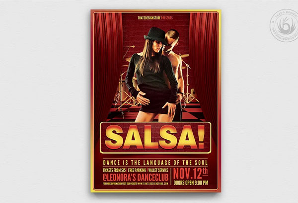 Printable Salsa Flyer Template