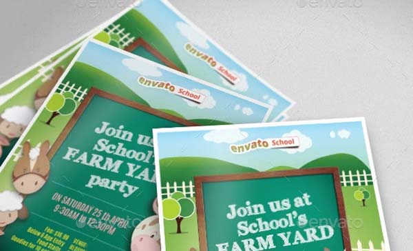 Printable School Party Flyer Templates