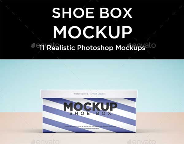 Printable Shoe Box Mockup