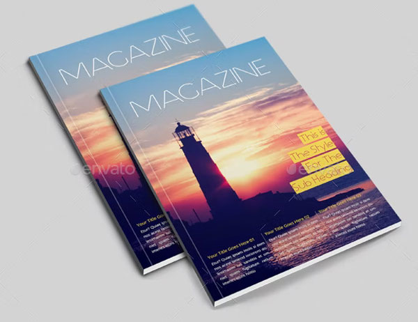Printable Stylish InDesign Magazine