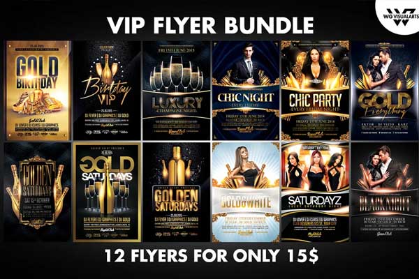 Printable VIP Flyer Design Templates