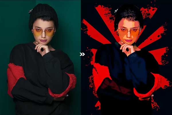 Printable Vector Art Photoshop Action