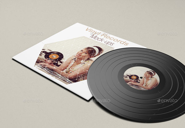 Printable Vinyl Record Mockup
