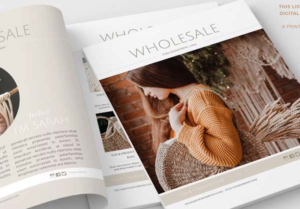 Printable Wholesale Catalog Template