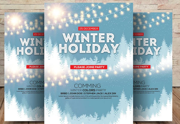 Printable Winter Holiday Flyer