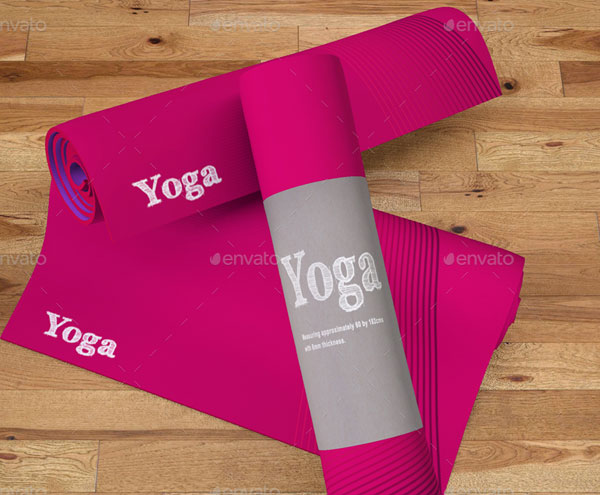 Printed Yoga Mat Mock-Up