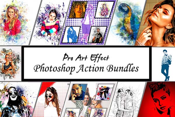 Pro Art Effect PSD Action Bundles