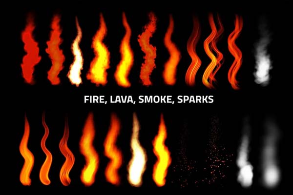 Procreate Fire Photoshop Brushes
