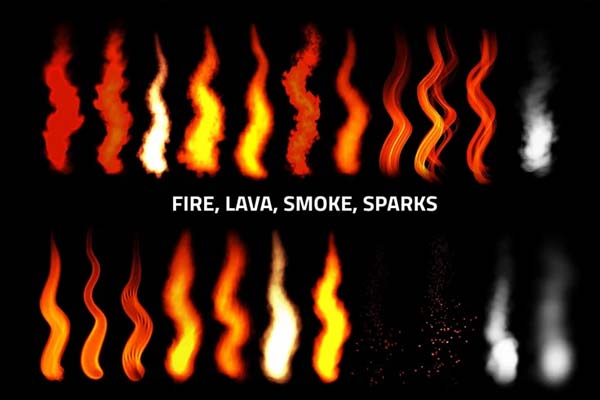 Procreate Fire Photoshop Brushes