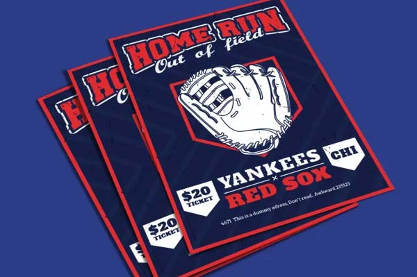 Professional Baseball Flyer Template