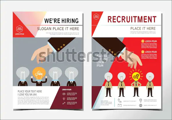 Professional Businessman Recruitment Flyer