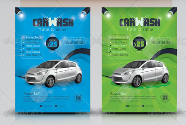 Professional Car Wash Flyer Template