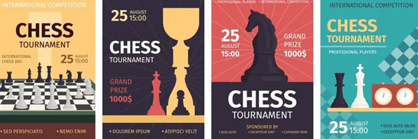 Professional Chess Tournament Posters