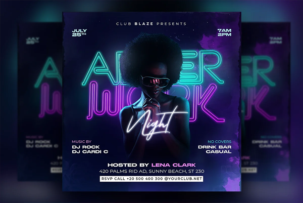 Professional Dj Party Flyer Template