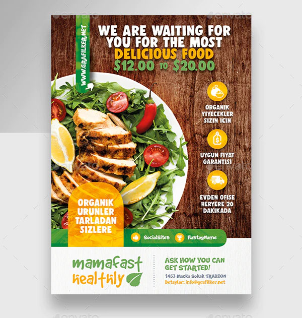 Professional Healthy Food Flyer Template