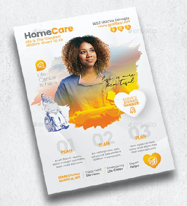 Professional Nursing Home Care Flyer