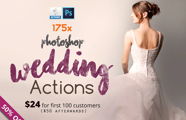 Professional Photoshop Wedding Design Actions