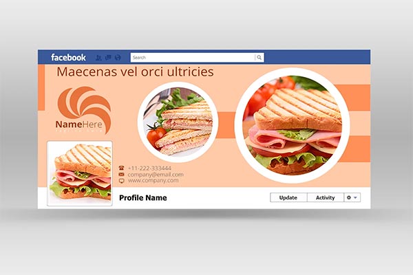 Professional Restaurant Facebook Timeline