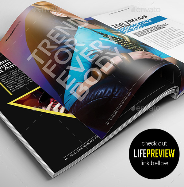 Professional and Clean InDesign Fashion Magazine Template
