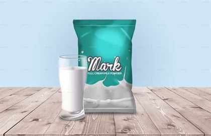 Professional Milk Powder Packaging Mock-Up