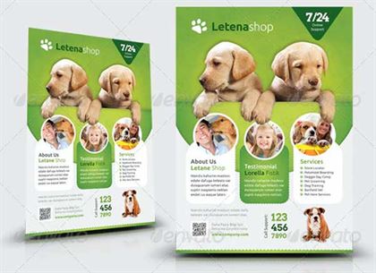 Professional Pet Shop Flyer Templates