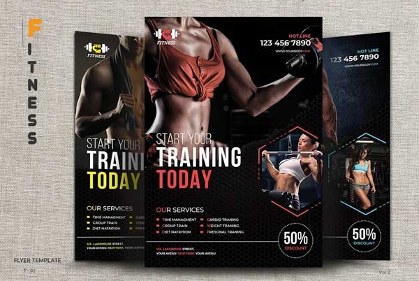Promotion Fitness Flyer Template