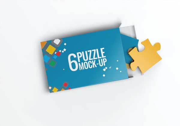 Puzzle 6 Pieces Mock-Up Free