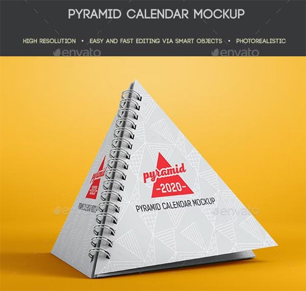 Pyramid Calendar Mockup