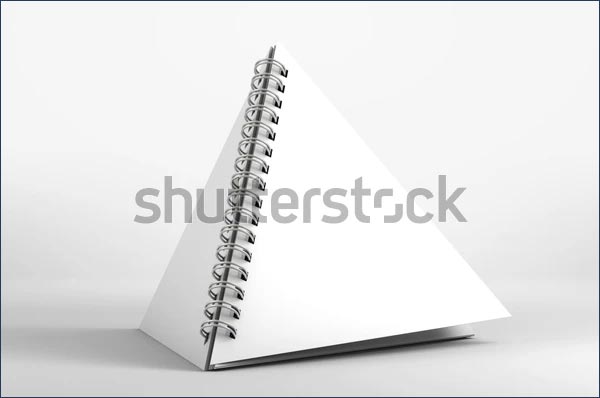 Pyramid calendar Vector Mockup