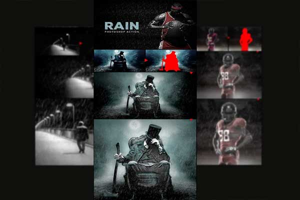 Rain Adobe Photoshop Action
