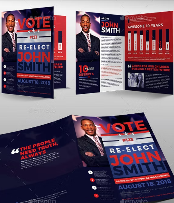 Re-Election Political Brochure Template