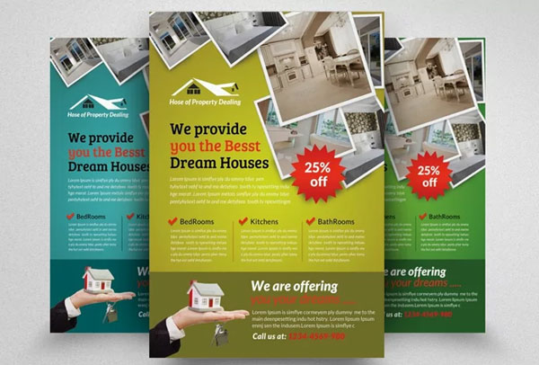 Real Estate Agency Flyers Bundle Designs