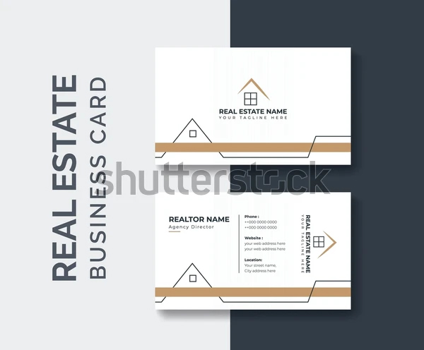 Real Estate Agent Business Card Design Template
