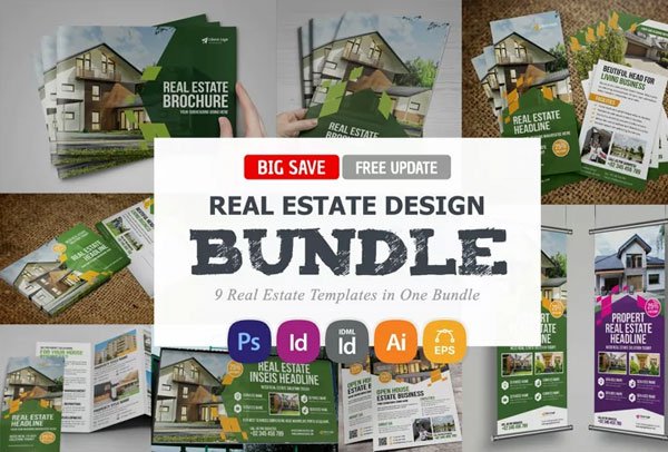 Real Estate Flyers Bundle Template