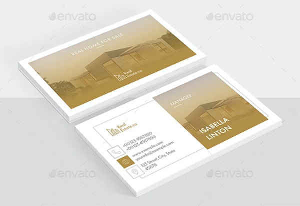 Real Estate Business Cards Template