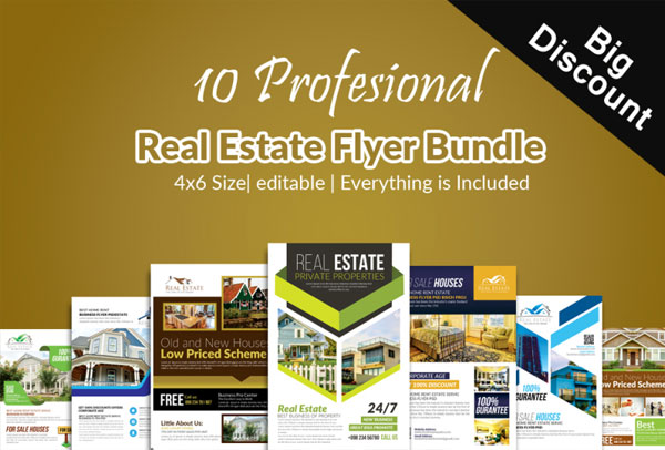 Real Estate Flyer Bundle Designs