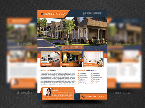 Real Estate Flyer Template Design