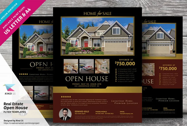 Real Estate Open House Flyers