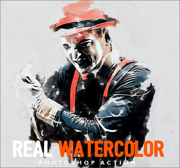 Real Watercolor - Photoshop Action