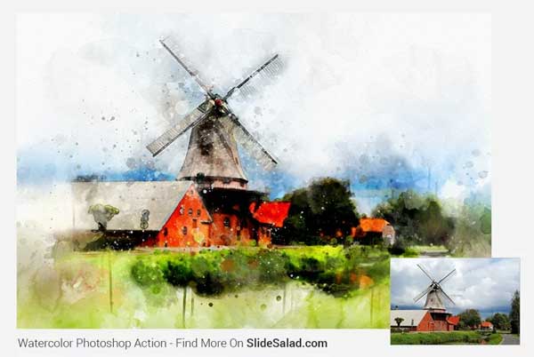 Real Watercolor Art Photoshop Actions